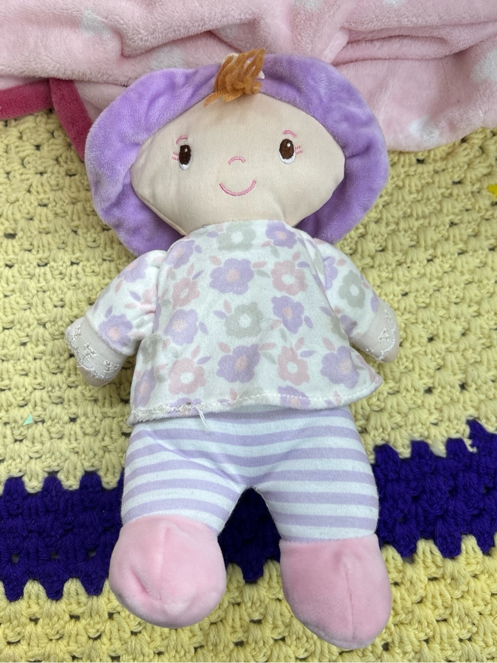 Kid’s preferred 2019 purple stripe plush doll 12”